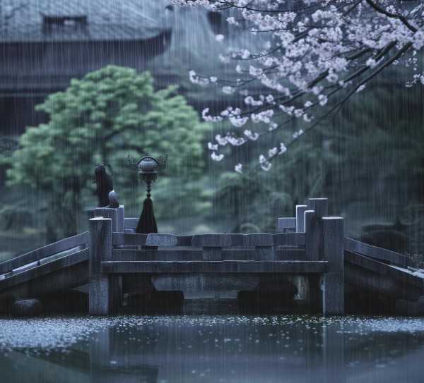 千古离愁，雨霖铃中的绝唱情缘,雨霖铃故事，千古离愁，一曲难尽,命运,才子,第1张